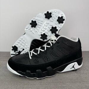 Nike Air Jordan 9 'Barons' NRG Low Golf Cleats FN6930-001 Men's Size 8.5
